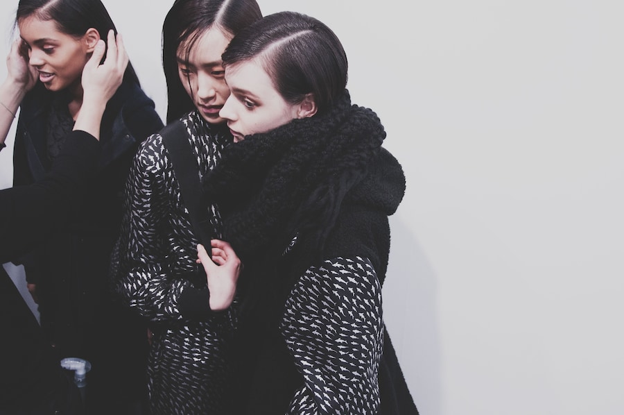 Christopher Raeburn AW15 Womenswear Dazed backstage knitwear 16