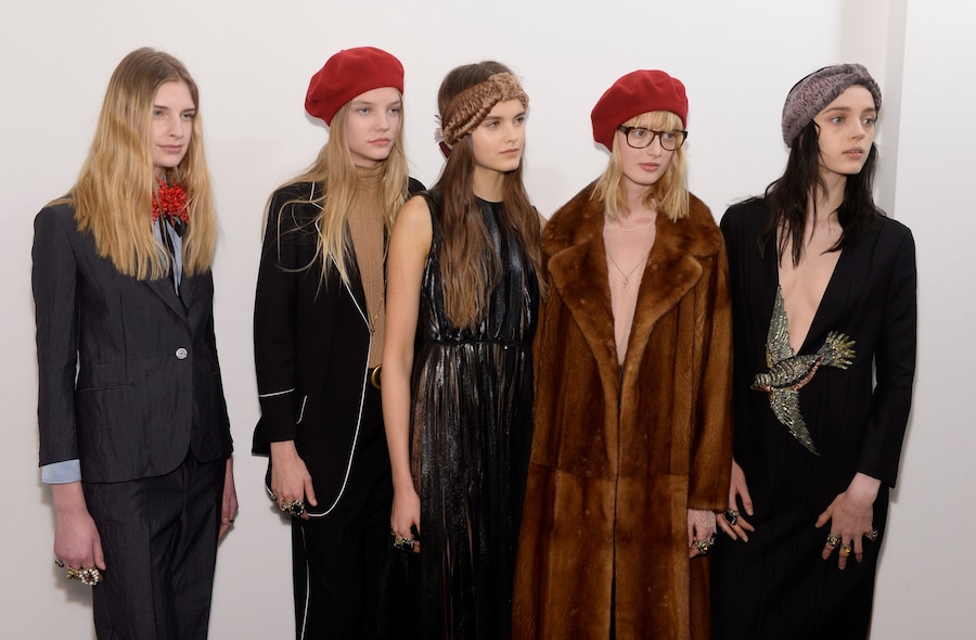Gucci AW15 Dazed backstage Womenswear group nerd glasses 19