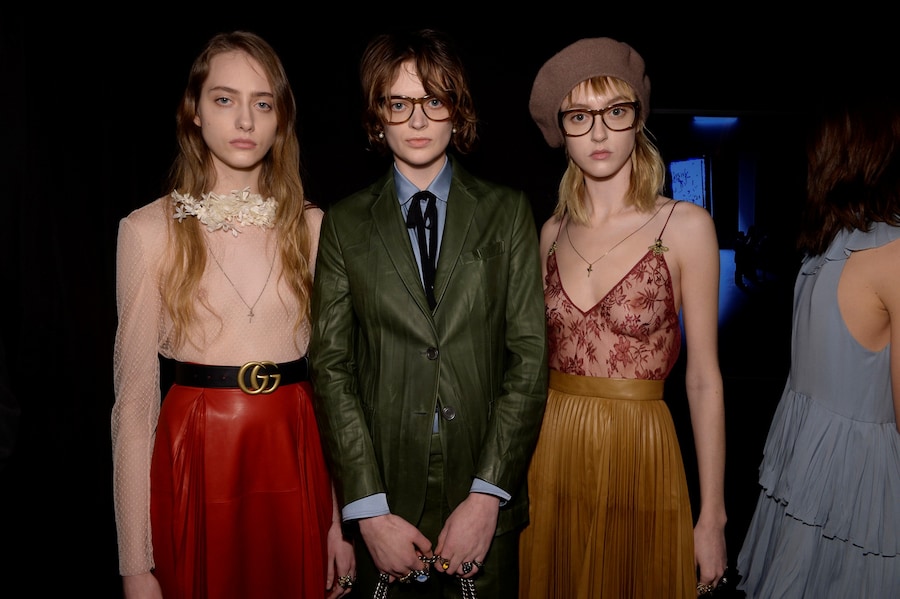 Gucci AW15 Dazed backstage Womenswear sheer geek 20