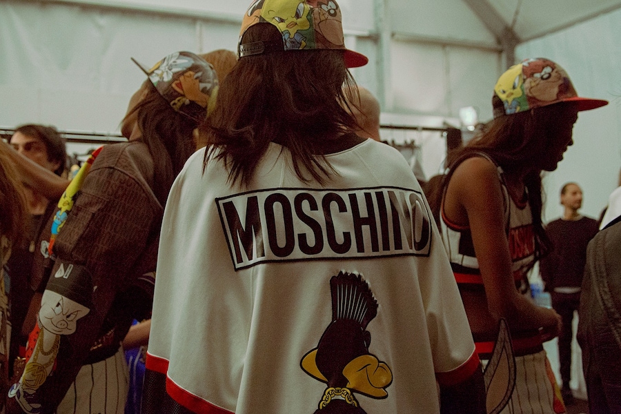 Moschino AW15, Womenswear, Dazed backstage, Milan, 80s 21