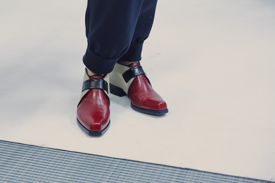 Emporio Armani AW15 Womenswear Dazed backstage shoes detail 24