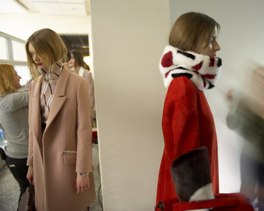 Tod&#39;s AW15, Dazed Digital,womenswear, turtle neck,fur scarf 2