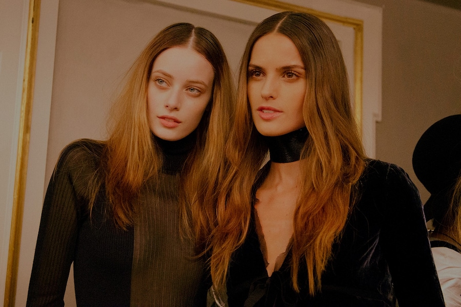 Emilio Pucci AW15 Dazed backstage Womenswear sheer neckstrap 7