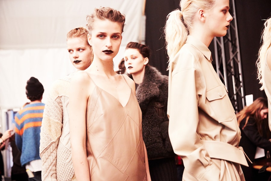 Trussardi AW15, Dazed backstage, Milan, Womenswear 8