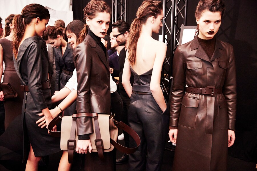 Trussardi AW15, Dazed backstage, Milan, Womenswear 13