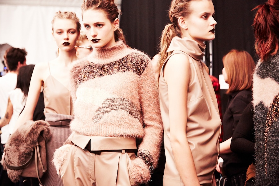 Trussardi AW15, Dazed backstage, Milan, Womenswear 9