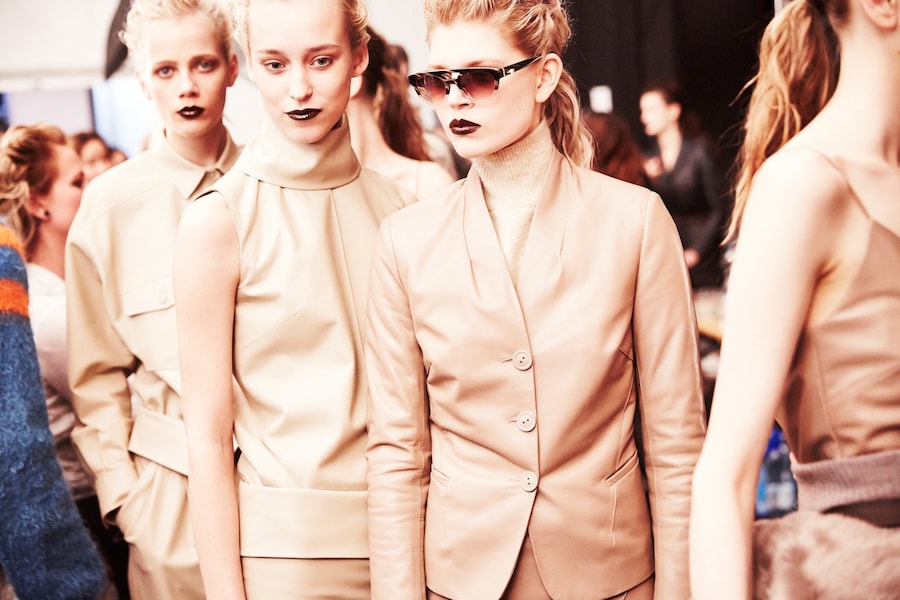 Trussardi AW15, Dazed backstage, Milan, Womenswear 14