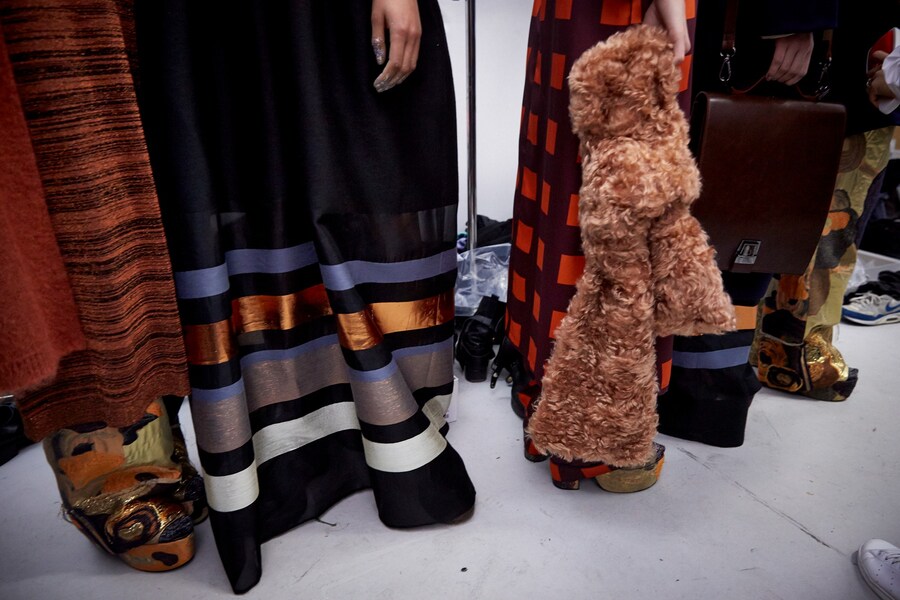 Erika Cavallini AW15 Dazed backstage Womenswear detail 22