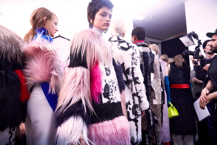 MSGM AW15, Dazed, Womenswear, Line Up, Patchwork Fur Coats 14