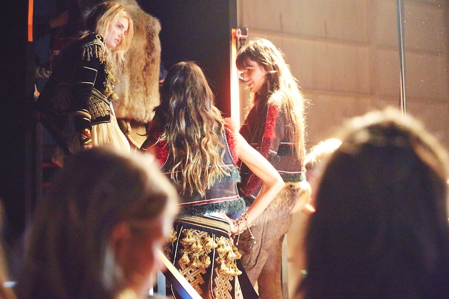 Dsquared2 AW15 Dazed backstage Womenswear new romantics 14