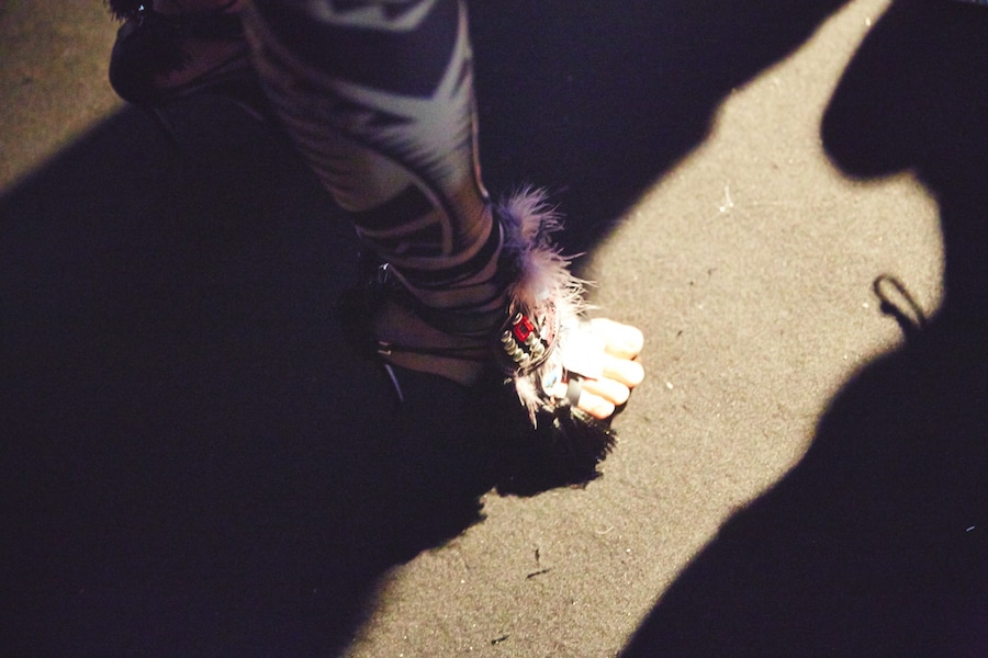 Dsquared2 AW15 Dazed backstage Womenswear sandal detail 23