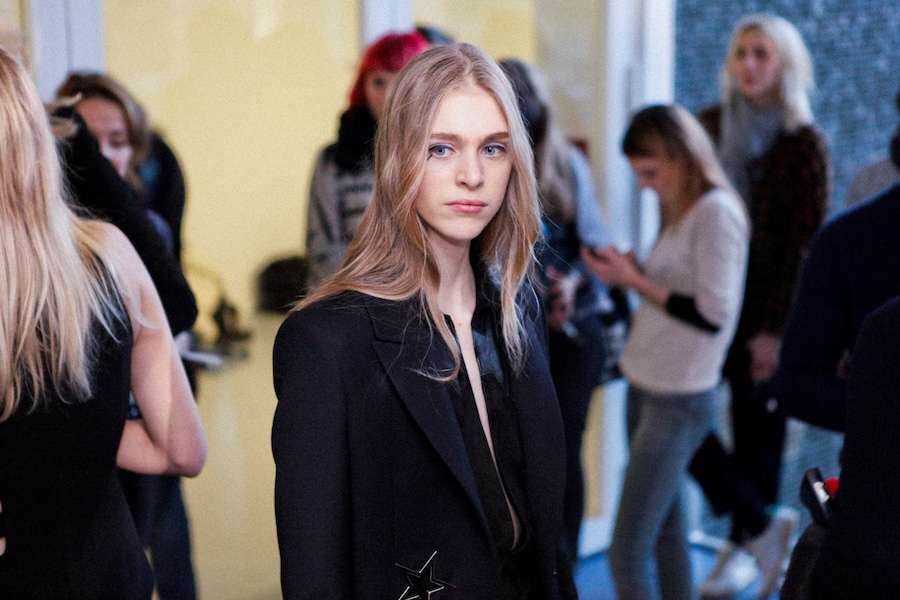 Anthony Vaccarello AW15, Dazed backstage, Womenswear, Paris 14