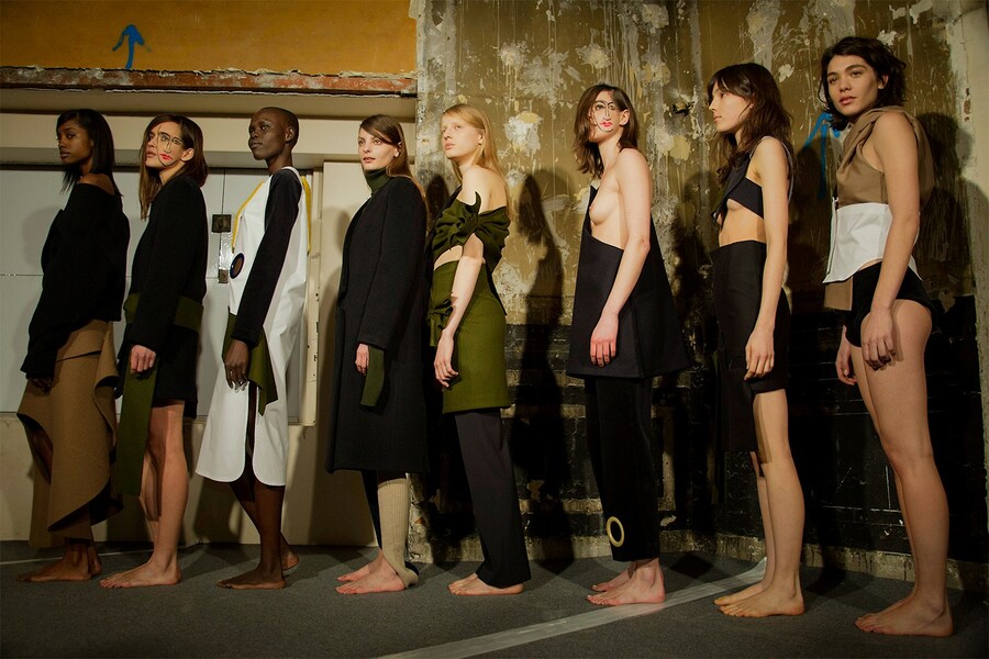 Jacquemus AW15 Dazed backstage Womenswear group childhood 4