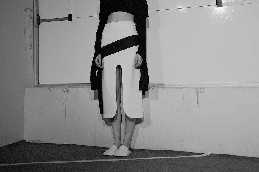 Jacquemus AW15 Dazed backstage Womenswear slit detail 19