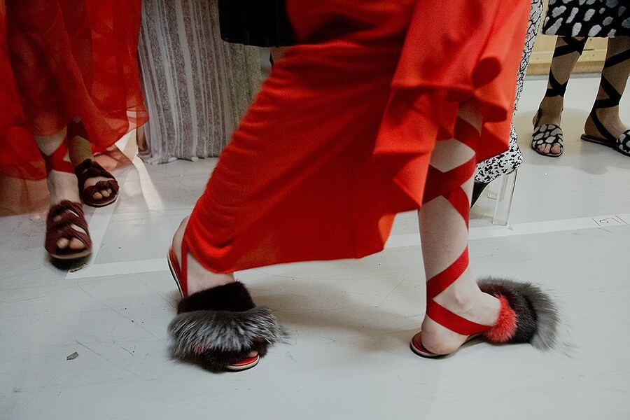 Vionnet AW15, Dazed backstage, Paris, Womenswear 21