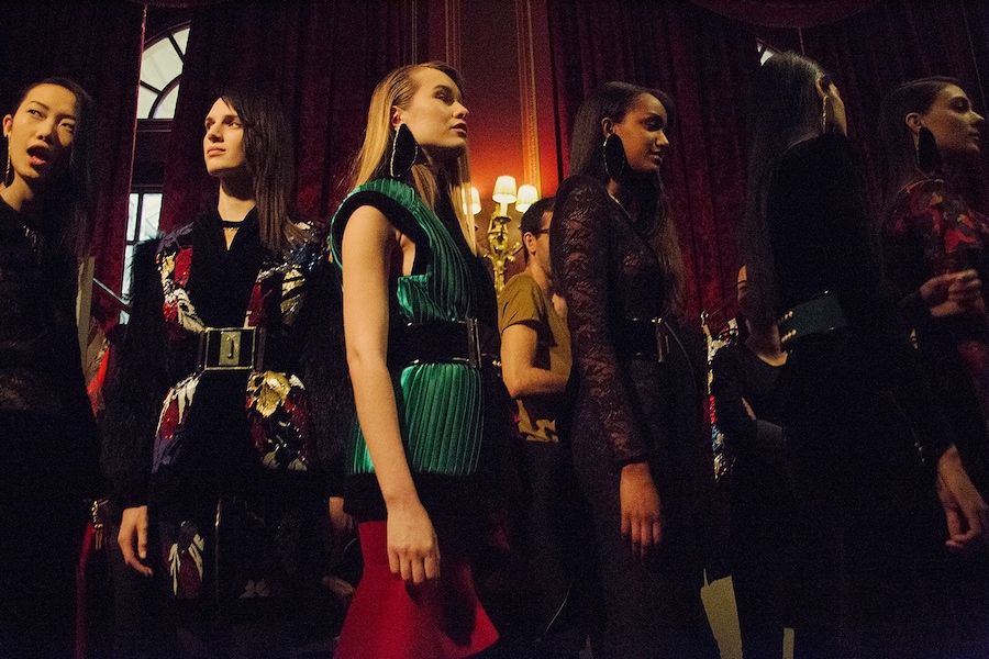 Balmain AW15, Womenswear, Dazed backstage, Paris 18