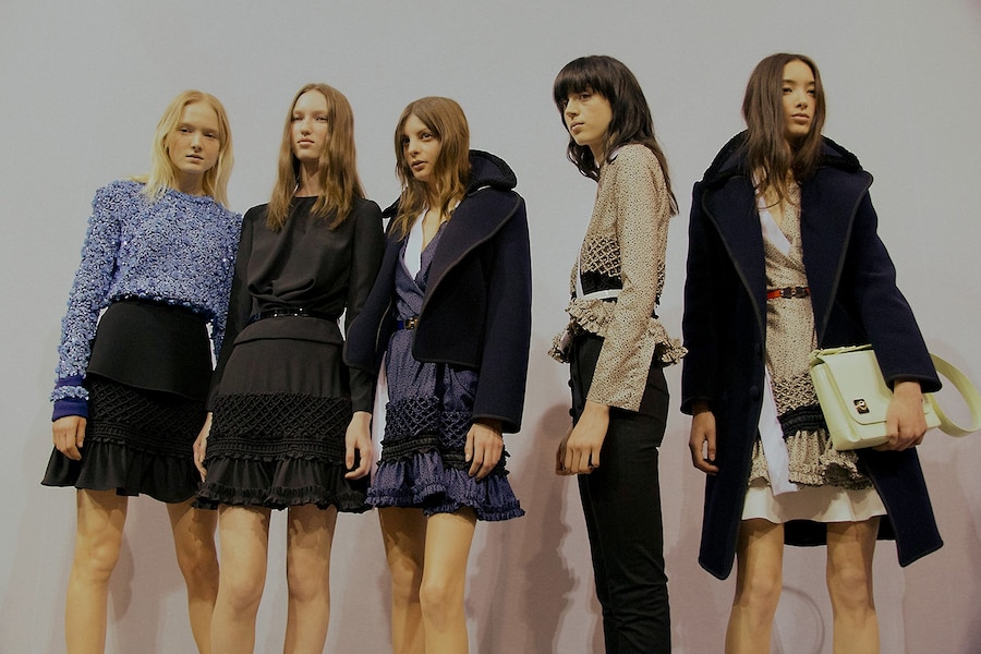 Carven AW15, Dazed backstage, Womenswear, Paris 7