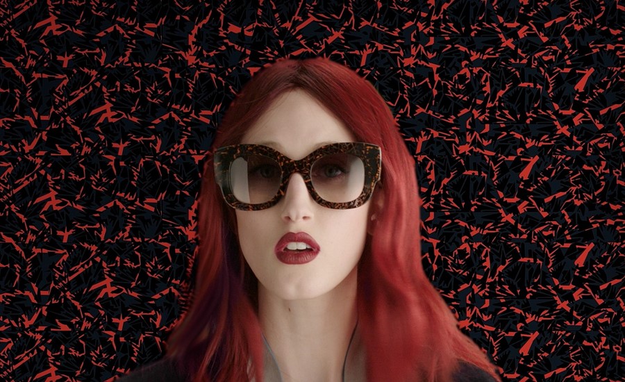 Anna Cleveland in Fendi sunglasses campaign film