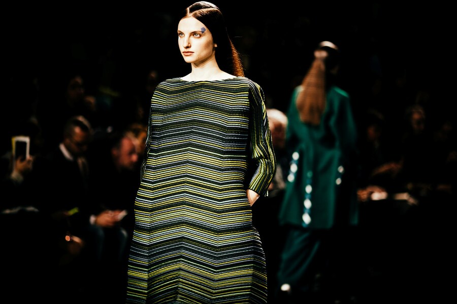 Issey Miyake AW15, Dazed backstage, Womenswear, Paris 15