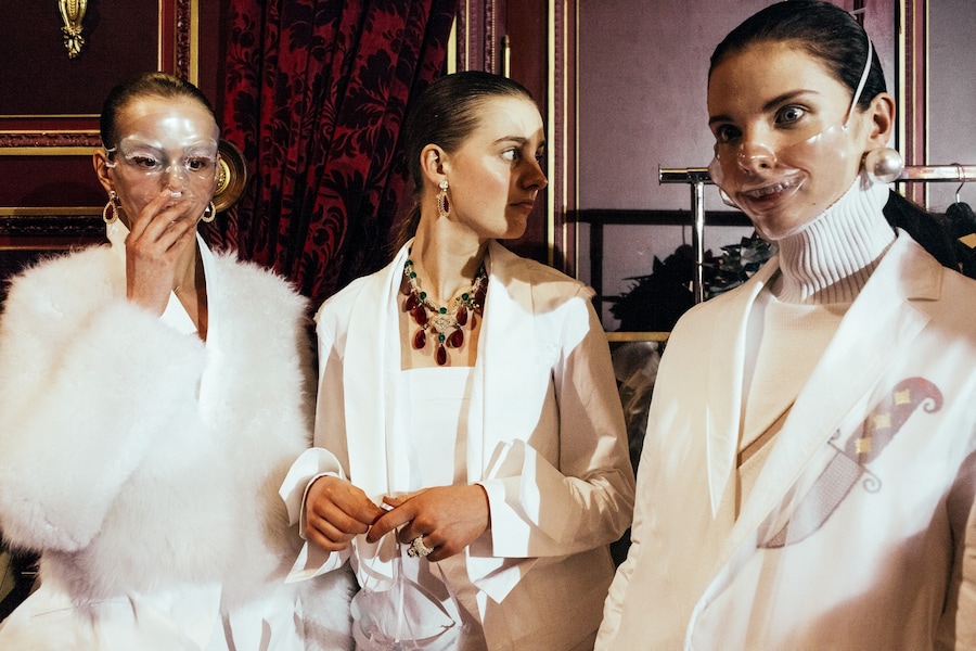 Undercover AW15, Dazed backstage, Womenswear, Paris 10