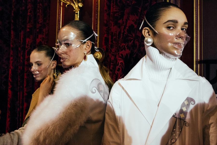 Undercover AW15, Dazed backstage, Womenswear, Paris 24