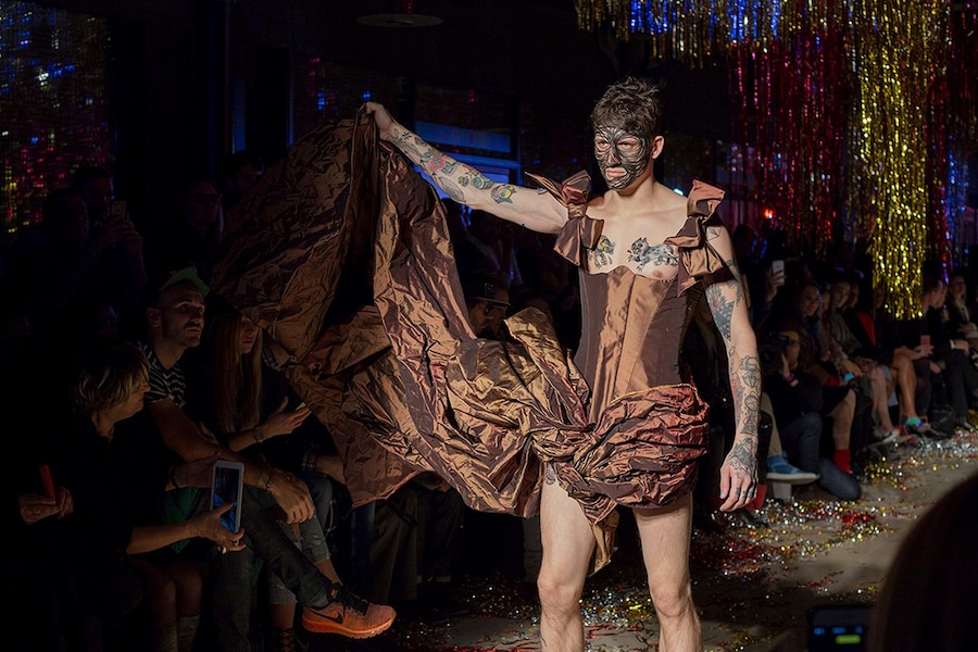 Vivienne Westwood AW15, Dazed runway Womenswear corset man 3