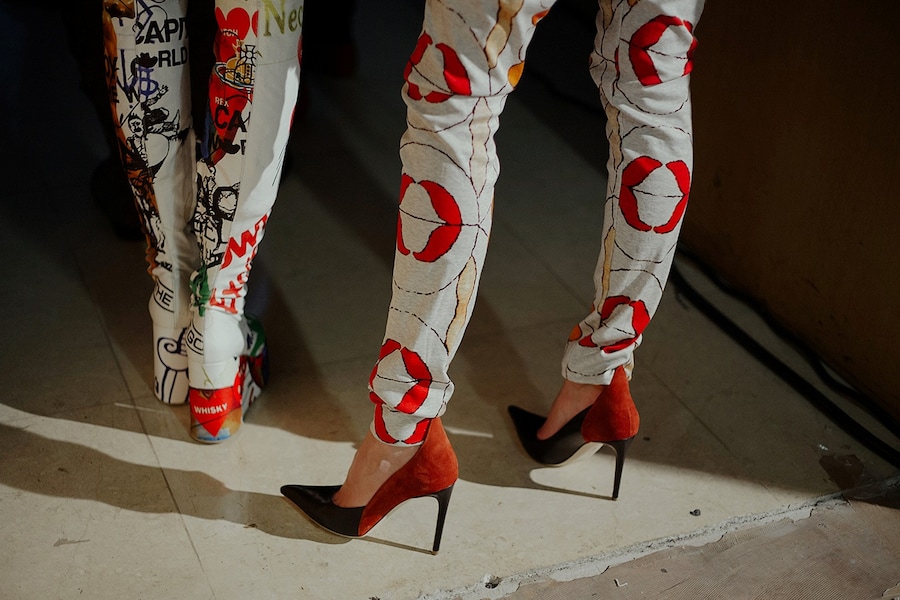 Vivienne Westwood AW15 Dazed runway Womenswear heels red 20