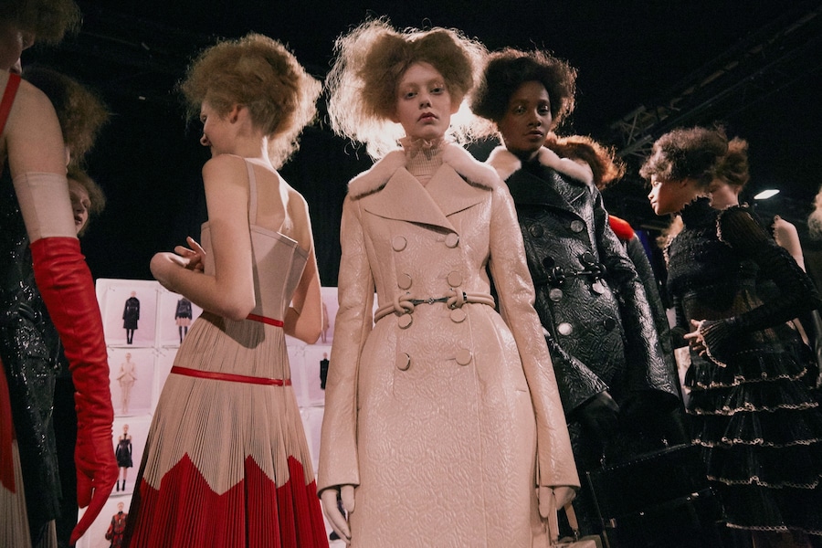 Alexander McQueen AW15 Dazed womenswear Line Up Pink Leather 13