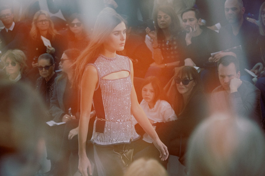 Louis Vuitton AW15 Dazed runway womenswear shimmer silver 8