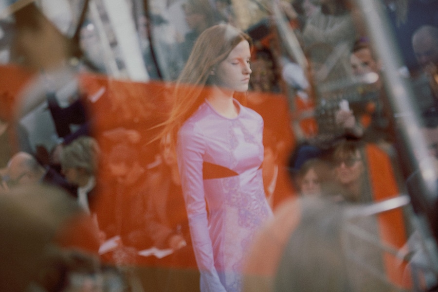 Louis Vuitton AW15 Dazed runway womenswear blue dress 28
