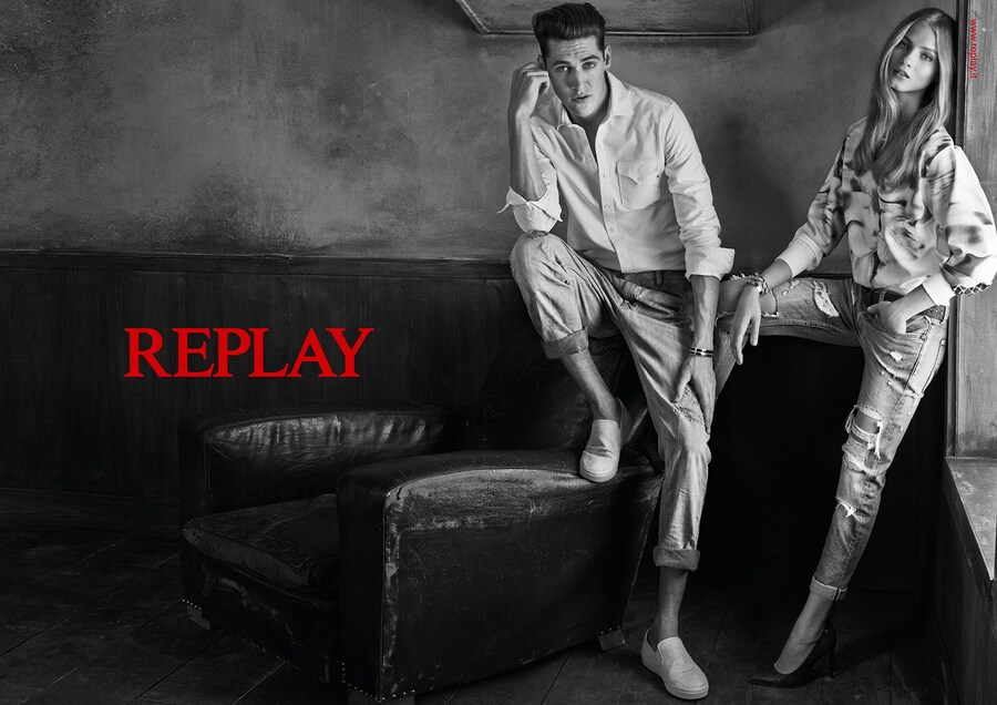Anna Selezneva Isaac Carew Replay SS15 campaign 8