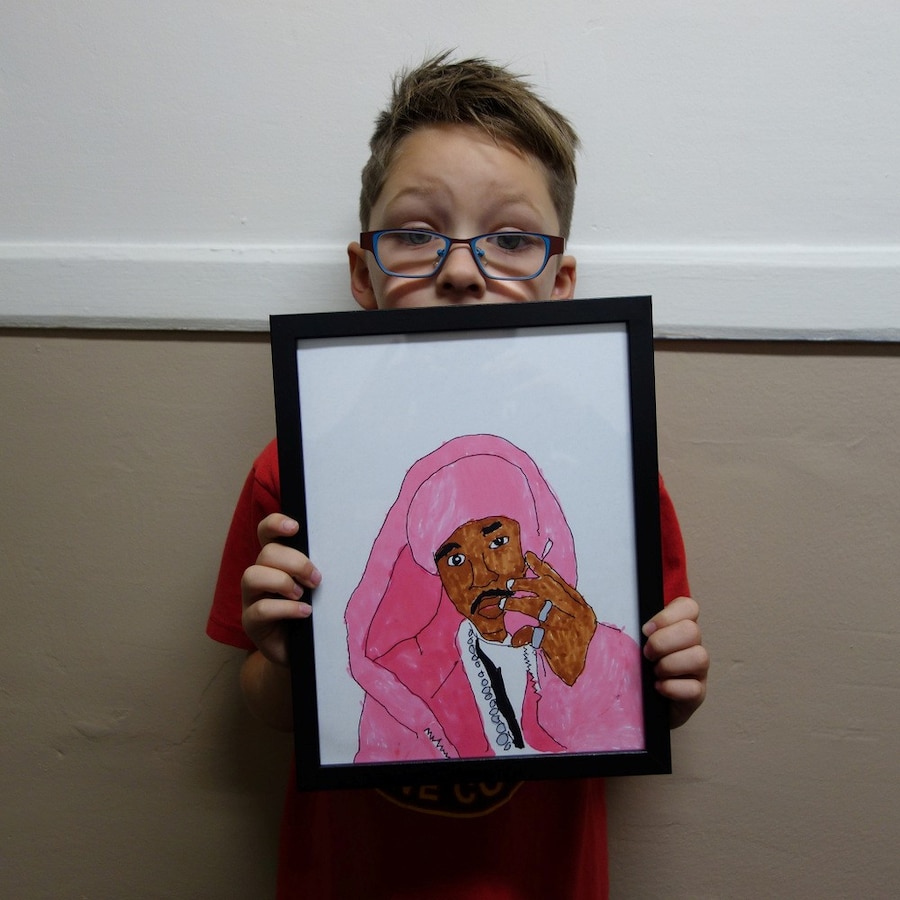 Yung Lenox, rap drawings, Dazed 2