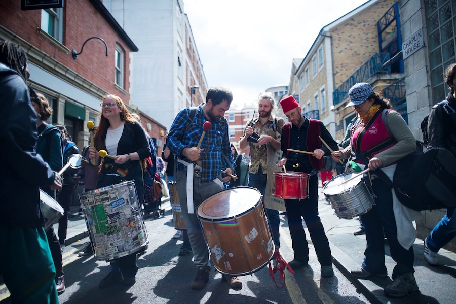 Anti-gentrification protest Reclaim Brixton in London 5