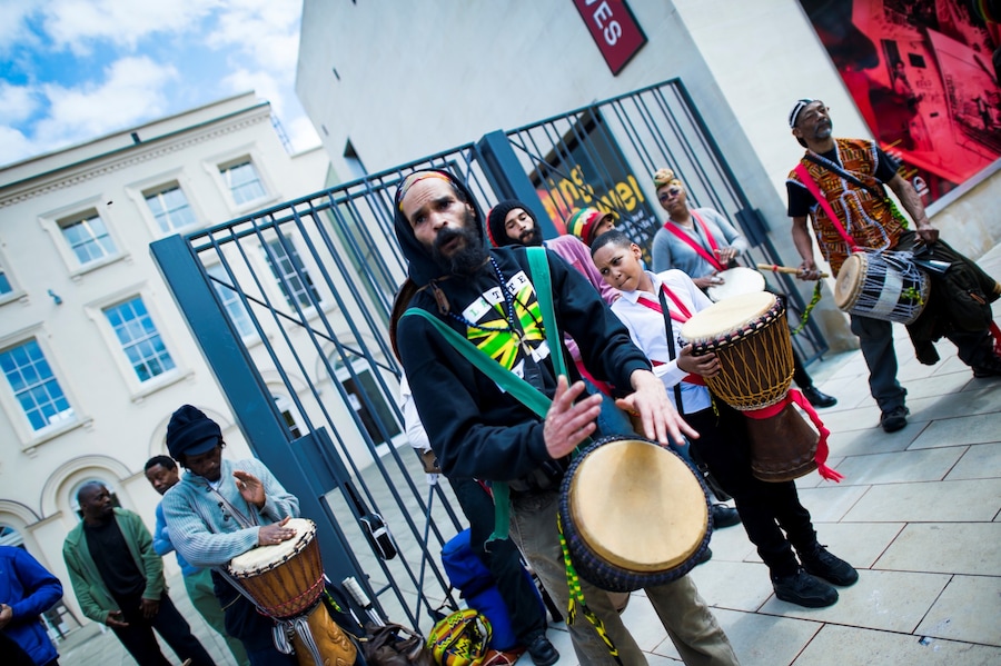 Anti-gentrification protest Reclaim Brixton in London 17
