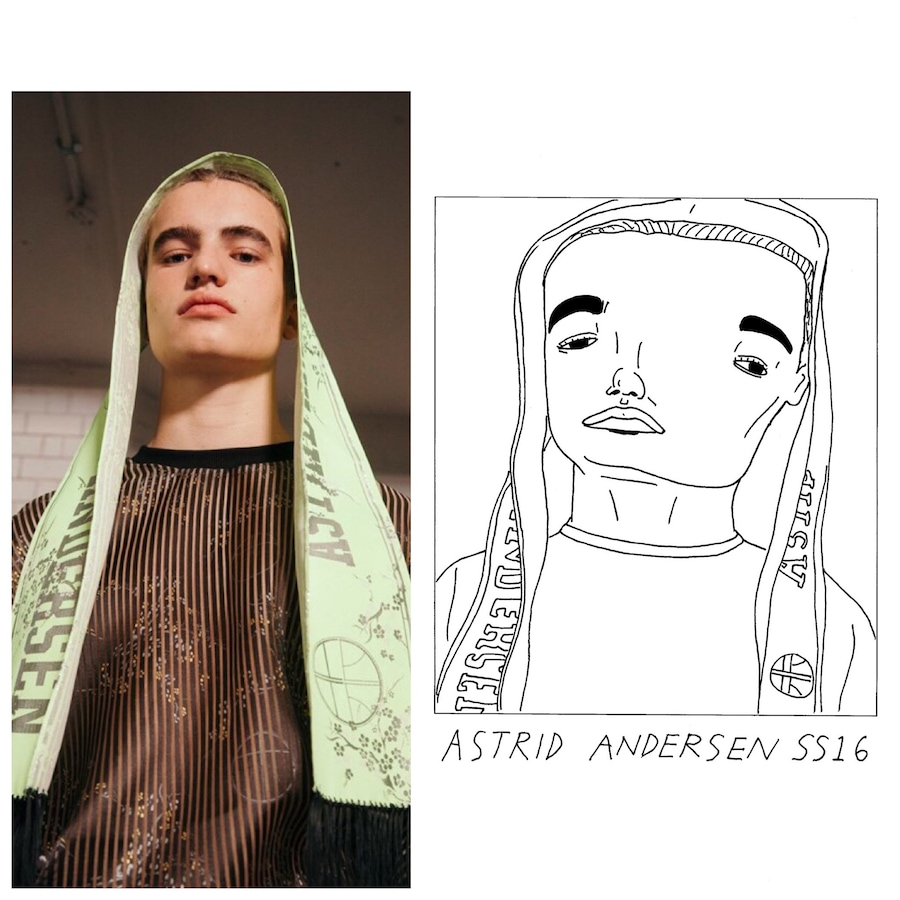 Astrid Andersen SS16 LCM Badly Drawn Models Sean Ryan 10
