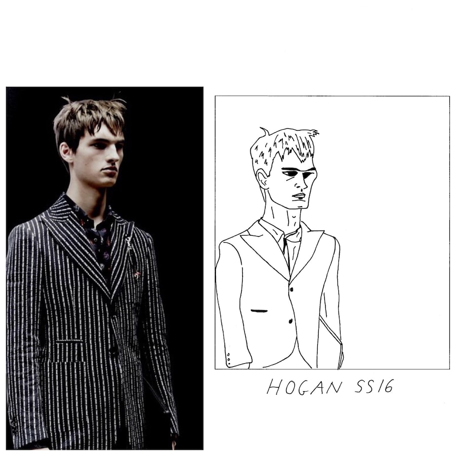 Hogan SS16 Milan menswear Illustration Badly Drawn Models 10
