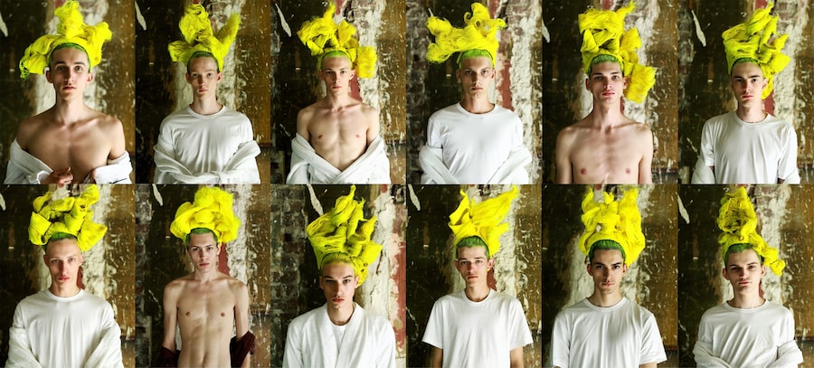 Julien d&#39;ys Comme des Gar&#231;ons Homme Plus SS16 hair 12