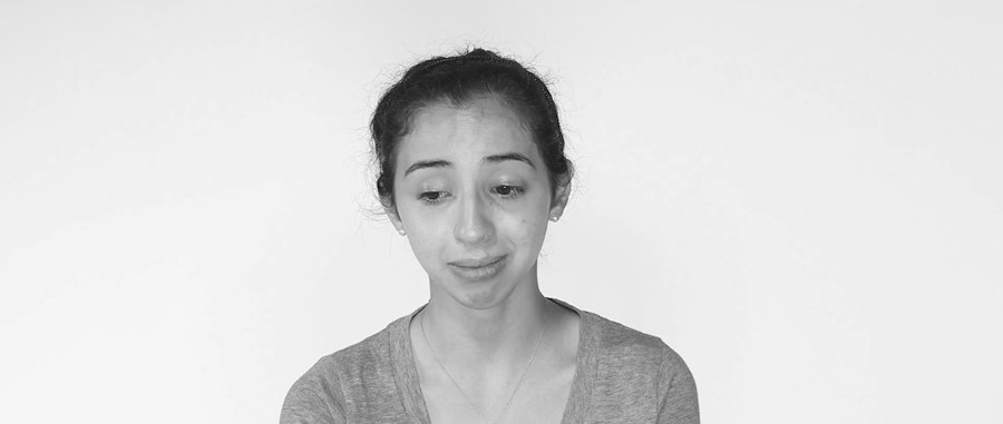 Not Alone film, a girl crying about gay marriage