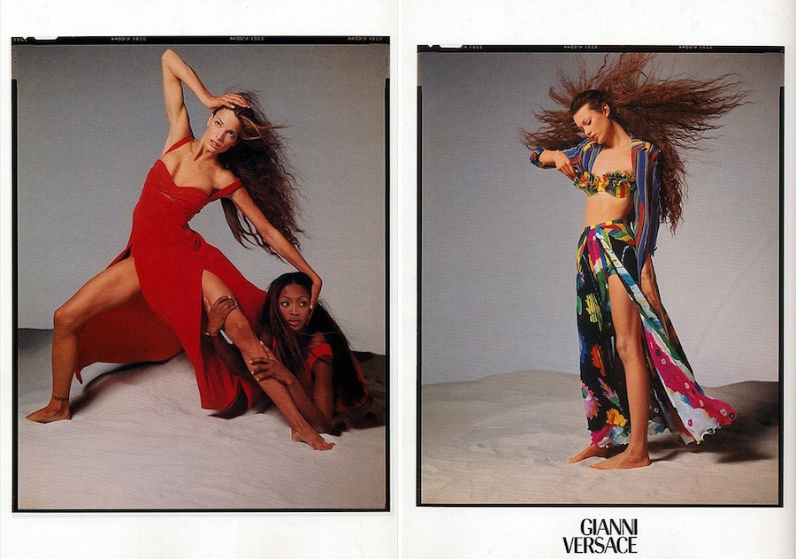 Naomi Campbell and Shalom Harlow for Versace SS93 17