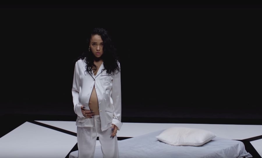 FKA twigs in ‘In Time’ wearing pyjamas by Olivia von Halle 6