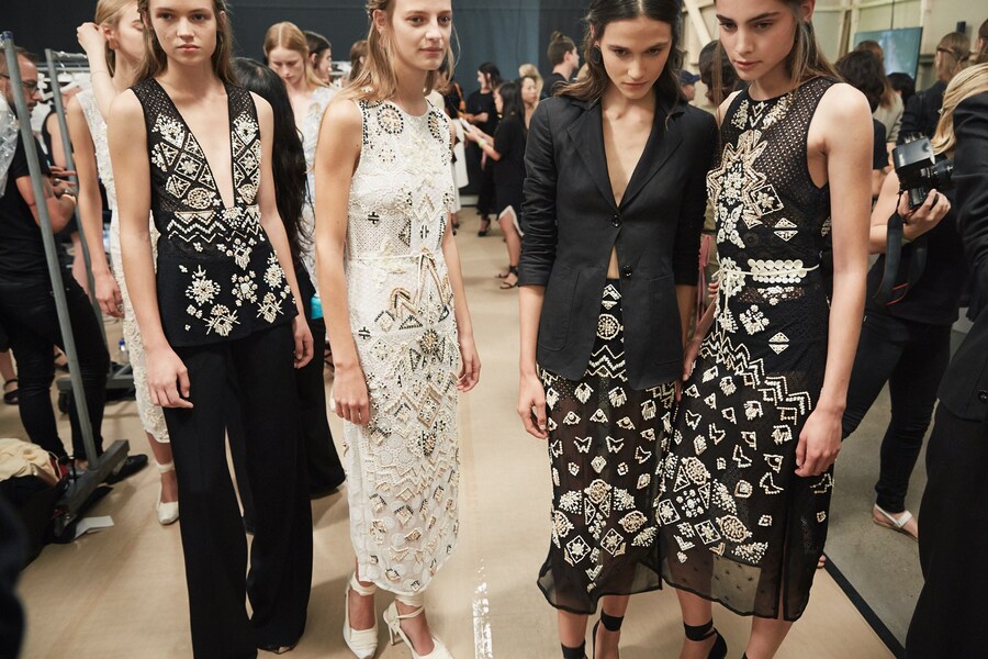 Altuzarra SS16 backstage nyfw 14