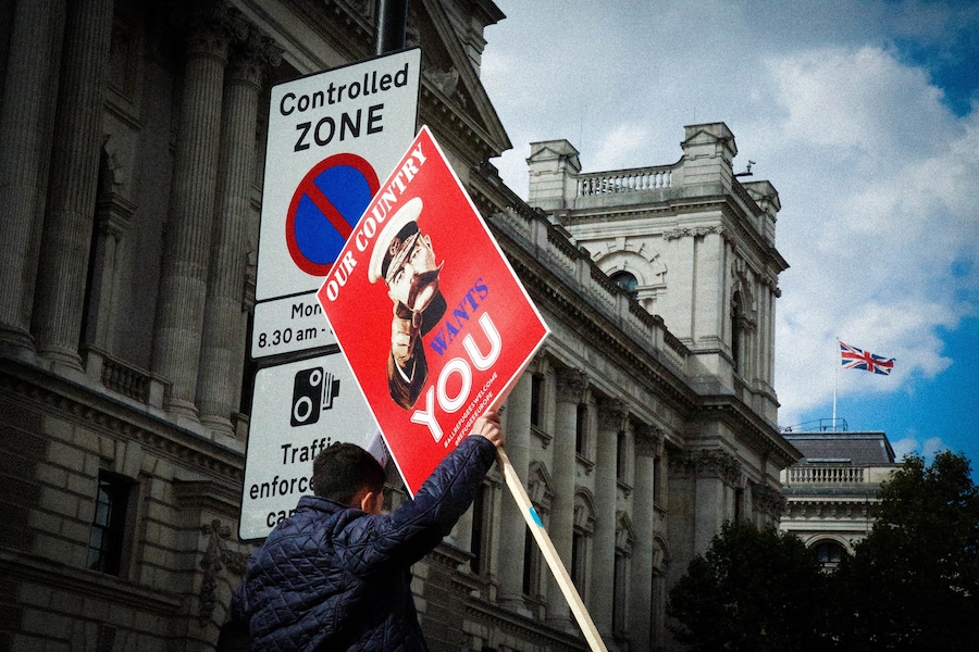 London refugee protest 7