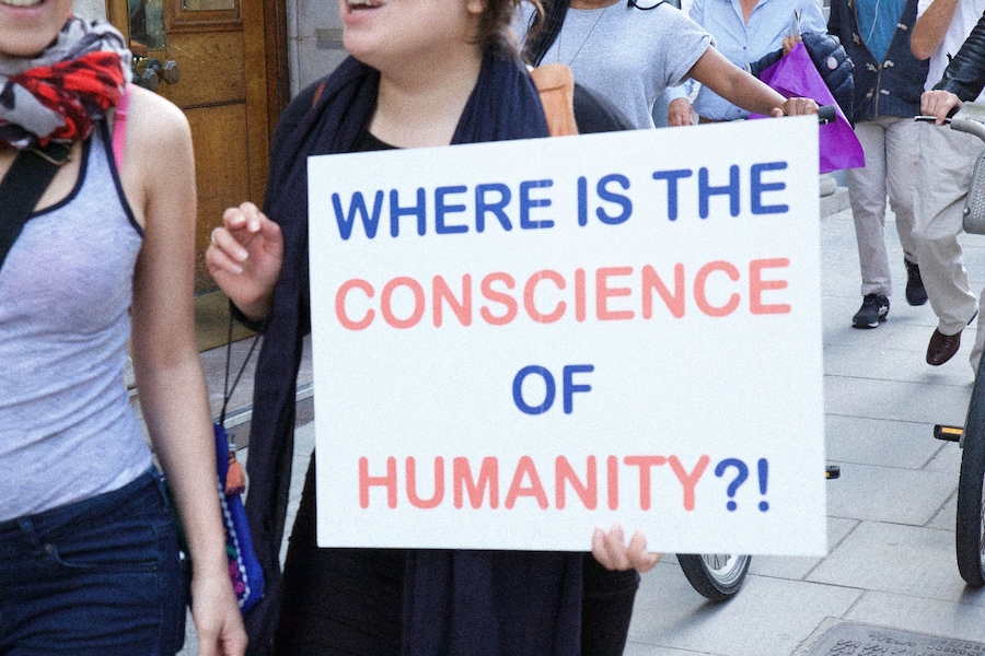 London refugee protest 10