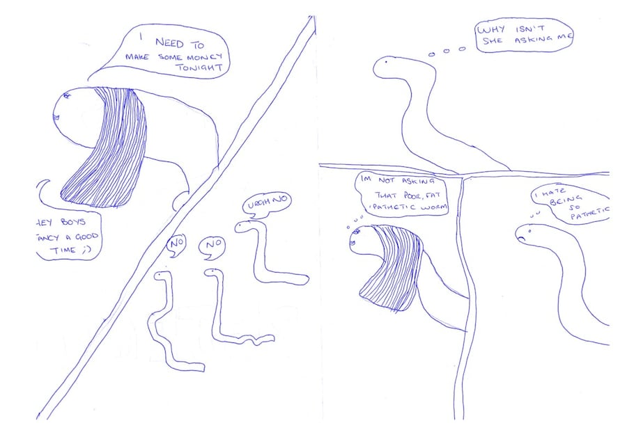 Wet Satin Press &amp; Reba Maybury_The Goddess and The Worm 0