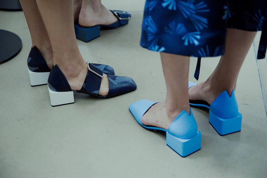 Backstage at Jil Sander SS16 18