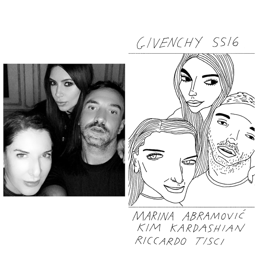 Givenchy SS16 Kim Kardashian Riccardo Tisci Marina Abramovic 1