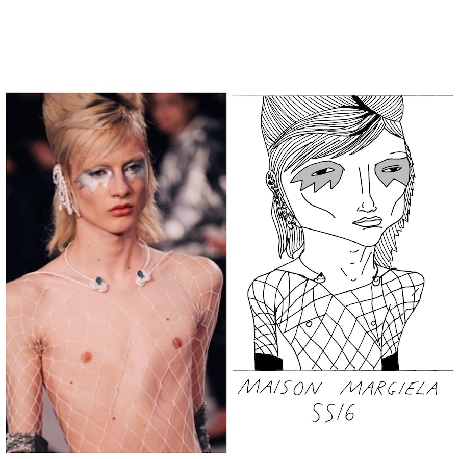 Maison Margiela SS16 Badly drawn models 9