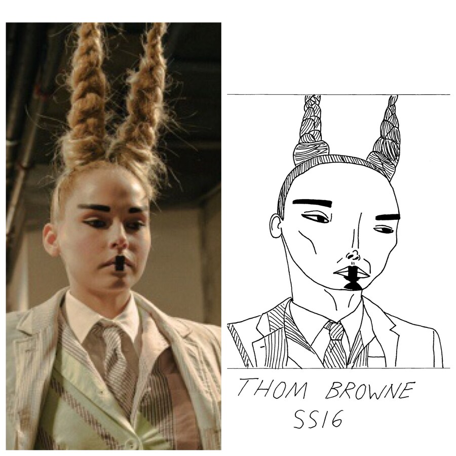 Thom Browne SS16 Badly drawn models 11