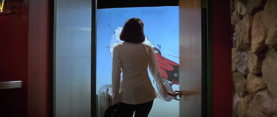 Uma Thurman, dancing from behind Pulp Fiction 8