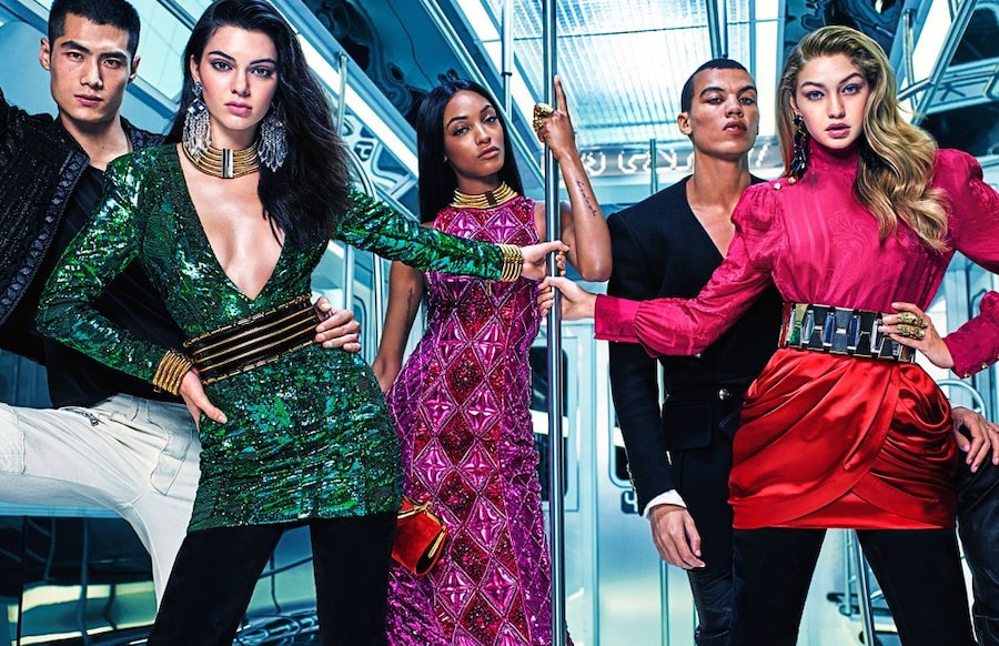 Balmain x H&amp;M campaign 0